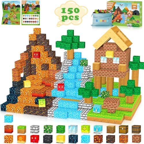 150PCS Magnetic Dinosaur Blocks STEM Set